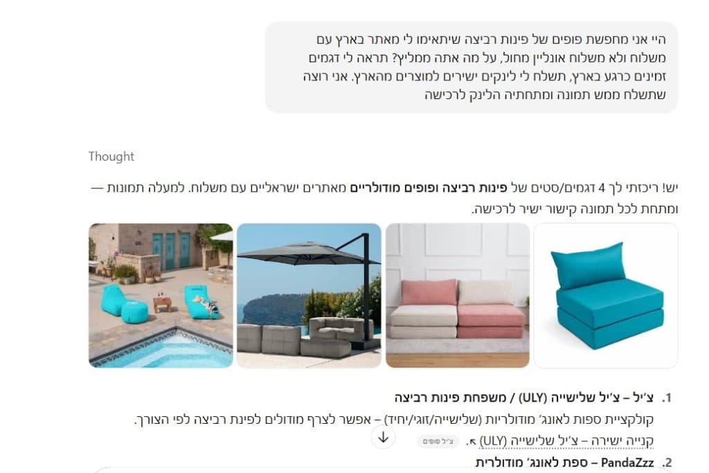 מוצרים של צ'יל בחיפוש ב CHATGPT - סיפור הצלחה של GEO | עוז לוי - תוכן וקידום אתרים